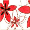 Увеличить изображение плитки Aplauz Flower Czerwony Centro 1