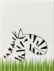 Увеличить изображение плитки низкая трава + голова зебры