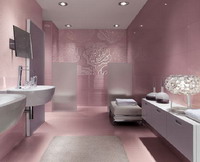розовая ванная