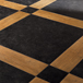 Узор на полу из светлых и тёмных плиток керамогранита «WoodKer»