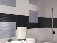 Коллекция «Soft» в интерьере ванной комнаты: контрастное базовое полотно