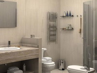 Оформление интерьера в ванной комнате коллекцией «Millennium Concept»